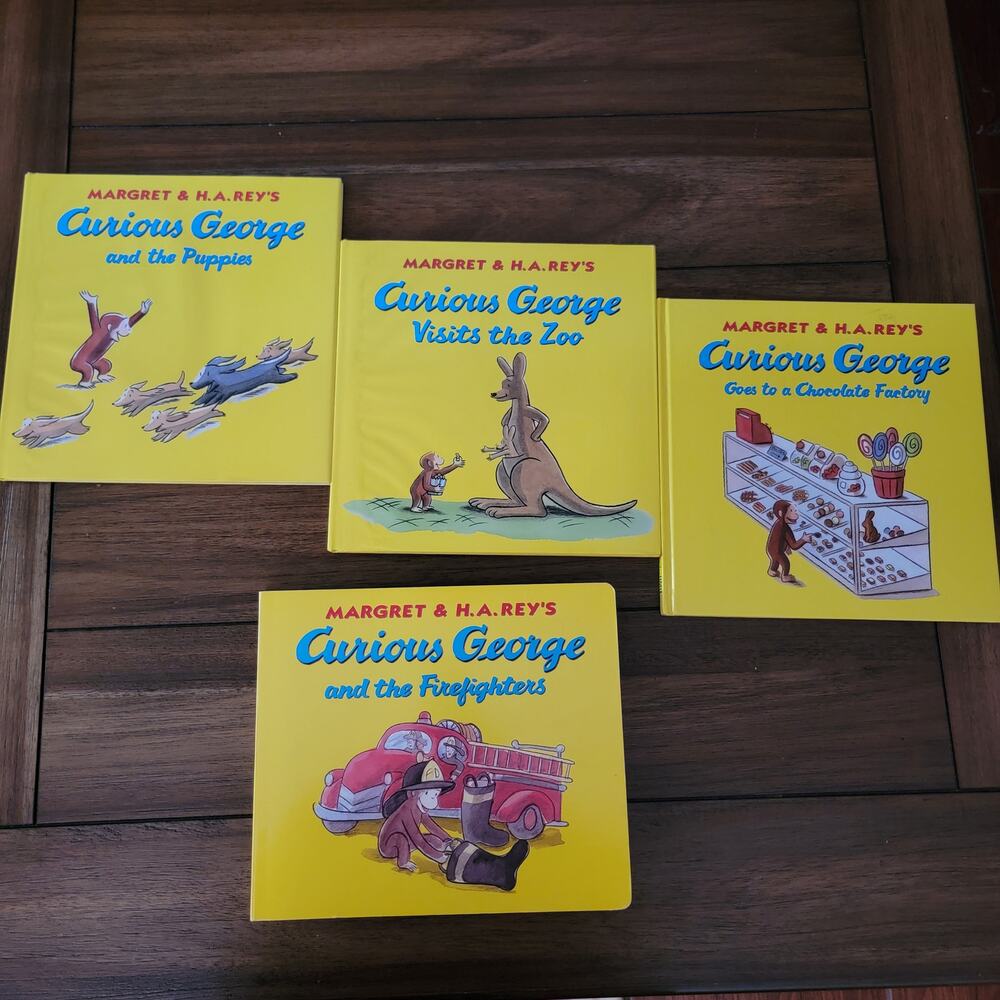 Set of 4 Curious George Books